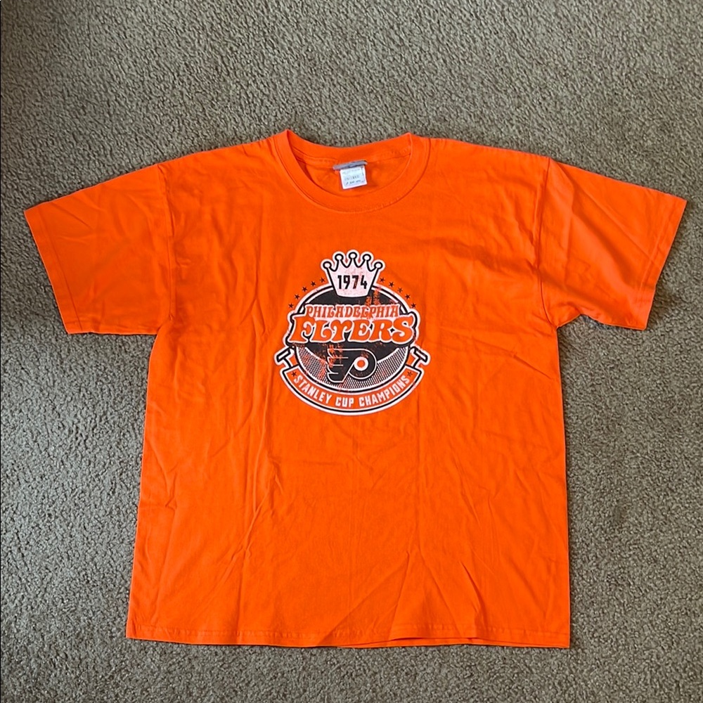 NHL Exclusive Orange Short Sleeve  Philadelphia Flyers